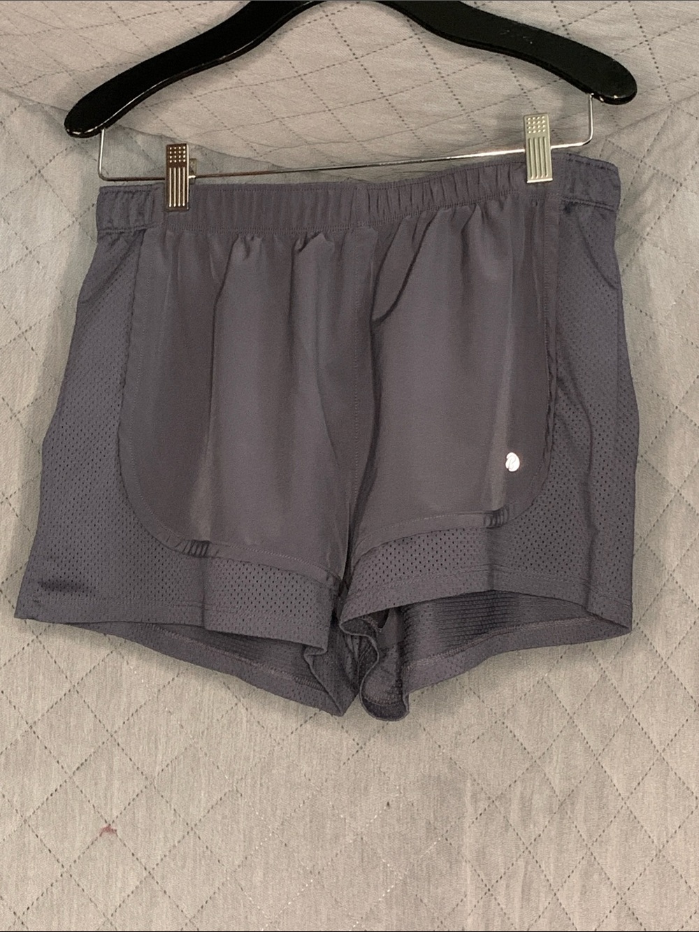 #204 Charcoal Athletic Mesh Running Shorts
